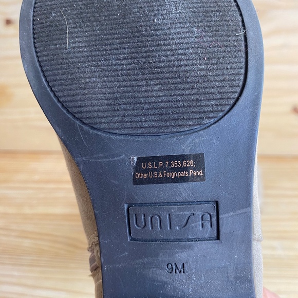 UNISA Tan Suede Heeled Ankle Boots - Picture 7 of 7